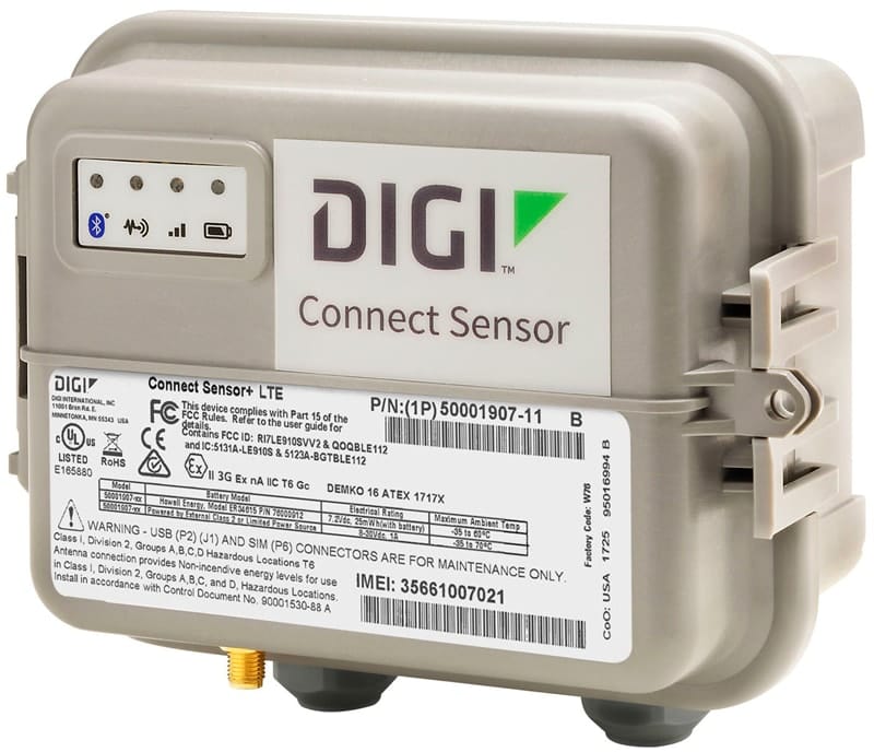 Digi Connect Sensor Battery Powered Industrial Cellular Gateway To Create Wireless Sensor Networks Digi International